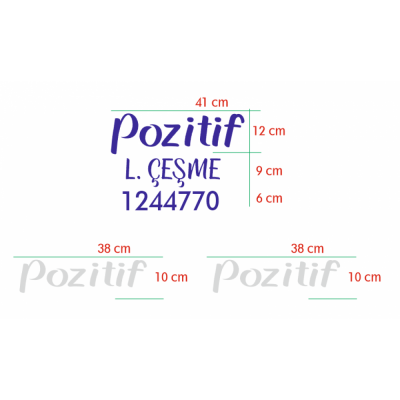 Kişiye Ve Tekneye Boatlara Özel /Pozitif L.Çeşme / İsim Tekne Stickerı