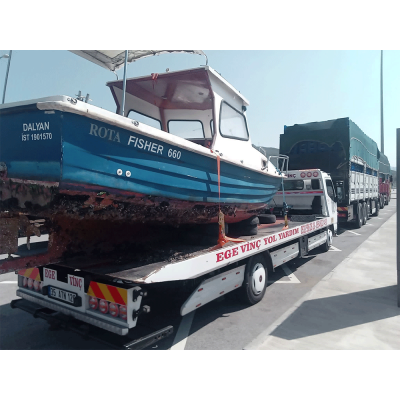 Tekneye Özel Rota Fisher ve Tekne Plakası Sticker Yapıştırma 