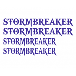Kişiye Tekneye Özel STORMBREAKER  Yazısı Sticker Yapıştırma 