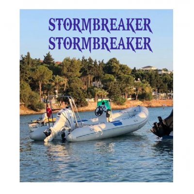 Kişiye Tekneye Özel STORMBREAKER  Yazısı Sticker Yapıştırma 