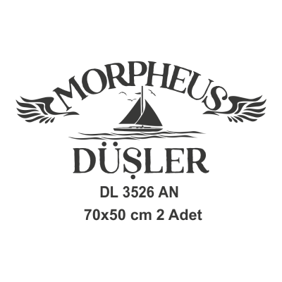 Kişiye Tekneye Yat'a Özel Morheus Düşler Yazısı Tasarımı Sticker Yapıştırma 