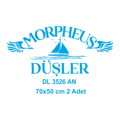 Kişiye Tekneye Yat'a Özel Morheus Düşler Yazısı Tasarımı Sticker Yapıştırma 