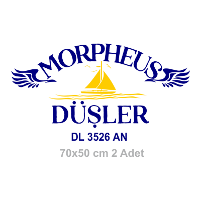 Kişiye Tekneye Yat'a Özel Morheus Düşler Yazısı Tasarımı Sticker Yapıştırma 
