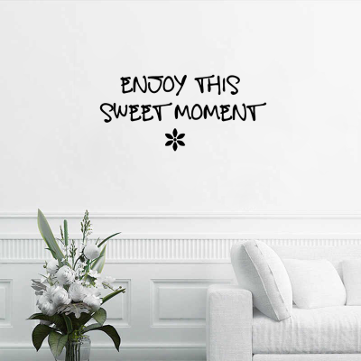 Enjoy This Sweet Moment Duvar Stickerı 60x27cm