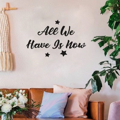 All We Have Is Now Duvar Yazısı Sticker 60x37cm