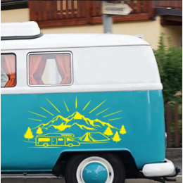 1 adet grup yan kapı dağ etiket karavan camper karavan vinil dekoratif araba çıkartması