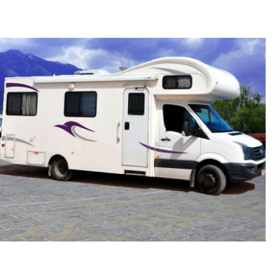  2x Van çizgili vinil grafik araba çıkartmaları karavan at binicisi karavan çekme karavan Camper kiti vinil çıkartmaları