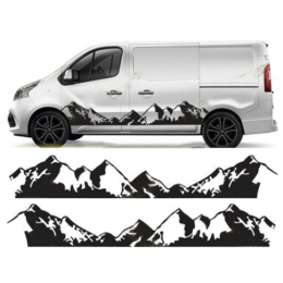 Karavan karavan dağ grafik çıkartmaları VW Crafter Mercedes Sprinter