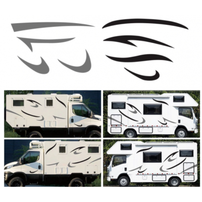 Salling On! Araba sticker araba çizgili vinil grafik çıkartmaları çıkartmalar karavan çekme karavan karavan araba aksesuarları