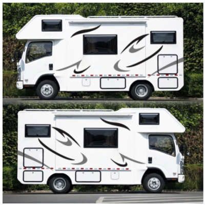Salling On! Araba sticker araba çizgili vinil grafik çıkartmaları çıkartmalar karavan çekme karavan karavan araba aksesuarları