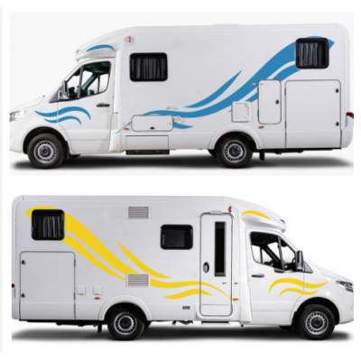 2 adet araba Sticker Peugeot Boxer için Mercedes Benz Sprinter Vito V sınıf W447 V260 DIY vinil Film Tuning araba şekillendirici aksesuarları