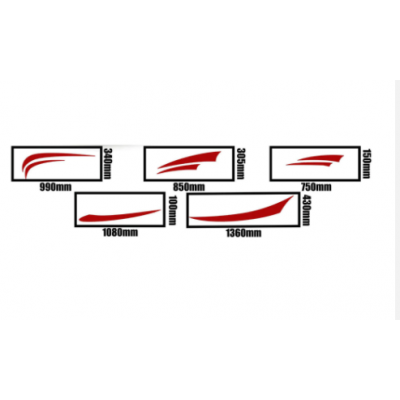 Karavan STRIPES-karavan at binicisi karavan RV çıkartmaları Sticker