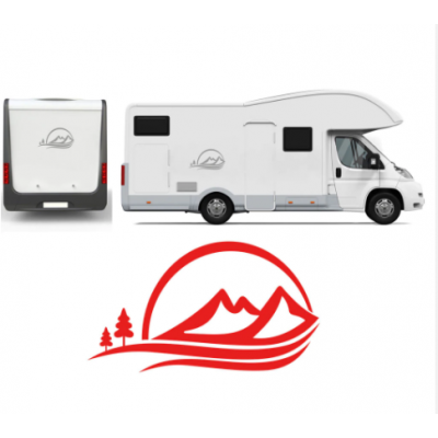 Camper çıkartmalar mauntains ağaçları çıkartmaları kamp araba çadırı karavan sunliving  sticker