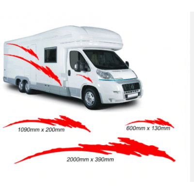 2m karavan vinil grafik çıkartmalar çıkartmaları set karavan RV karavan 