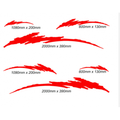 2m karavan vinil grafik çıkartmalar çıkartmaları set karavan RV karavan 