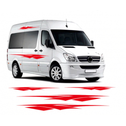 Karavan/karavan vinil grafik çıkartmaları çıkartmaları stripes seçim