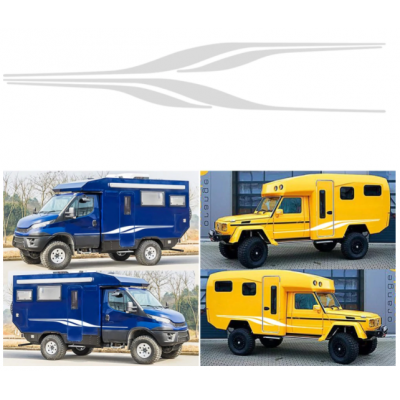 Araba vinil grafik vücut çıkartmalar yan çıkartmaları araba şeritleri çıkartmaları karavan araba çıkartmaları ve çıkartmaları karavan