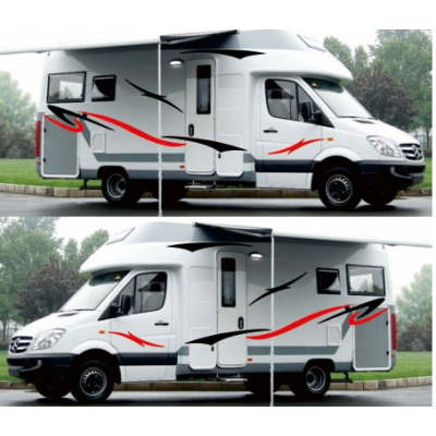 Karavan at binicisi karavan RV çıkartmaları Sticker