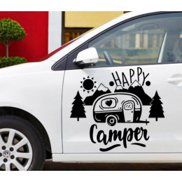 Camper araba Sticker araba için dekorasyon vinil çıkartmalar otomatik pencere yağı depo kapağı araba Styling