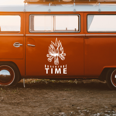 Adventure Time Karavan - Araç Sticker Yapıştırma