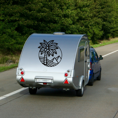 Ağaç Karavan - Araç Sticker Yapıştırma