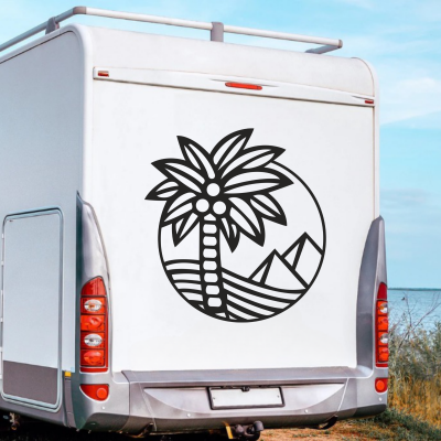 Ağaç Karavan - Araç Sticker Yapıştırma