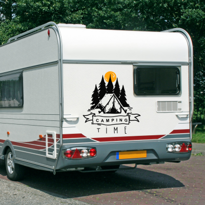 Camping Time Karavan - Araç Sticker Yapıştırma