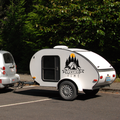 Camping Time Karavan - Araç Sticker Yapıştırma
