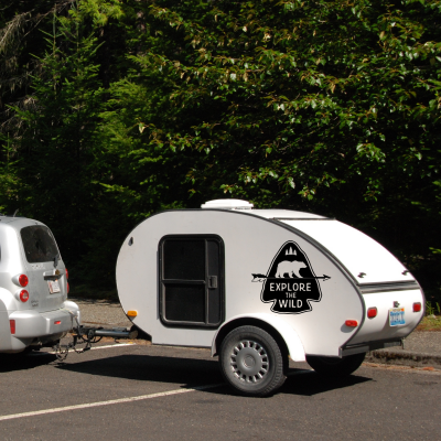 Explore The Wild Karavan - Araç Sticker Yapıştırma