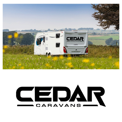 Kişiye Karavana Özel Cedar Caravans Sticker Yapıştırma İki Adet