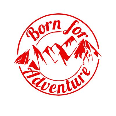 Kişiye Karavana Özel Born For Adventure Sticker Yapıştırma 