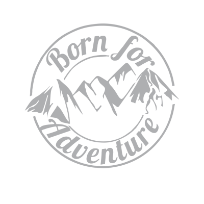 Kişiye Karavana Özel Born For Adventure Sticker Yapıştırma 