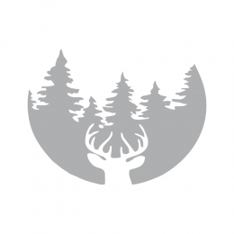 Kişiye Karavana Özel Dağ Ve Geyik Silüeti Sticker Yapıştırma 