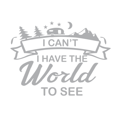 Kişiye Karavana Özel I Can't I Have The Word To See Sticker Yapıştırma İki Adet