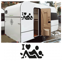 Kişiye Karavana özel kadın ve erkek sticker Yapıştırma 