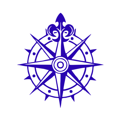 Kişiye Karavana Özel Kuzey Pusulası sticker Yapıştırma İki Adet