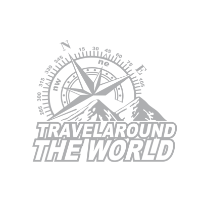 Kişiye Karavana Özel Travel Around The World Dağ Sticker yapıştırma