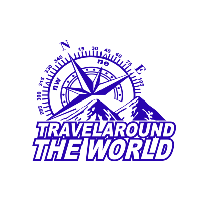 Kişiye Karavana Özel Travel Around The World Dağ Sticker yapıştırma