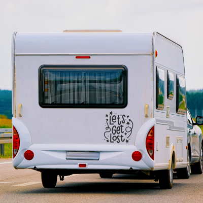 Let s Get Lost Karavan - Araç Sticker Yapıştırma