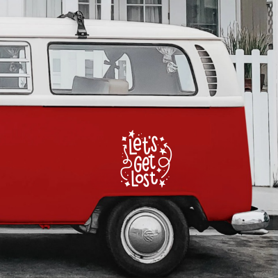 Let s Get Lost Karavan - Araç Sticker Yapıştırma