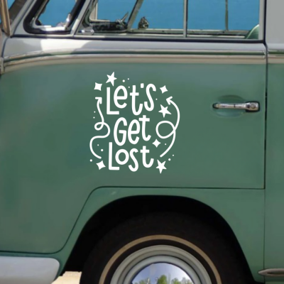 Let s Get Lost Karavan - Araç Sticker Yapıştırma
