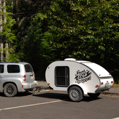 Never Stop Exploring Karavan - Araç Sticker Yapıştırma