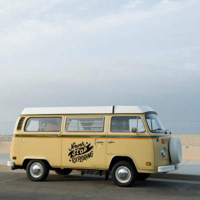 Never Stop Exploring Karavan - Araç Sticker Yapıştırma