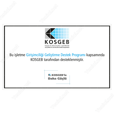 Kosgeb Girişimciliği Geliştirme Destek Programı Tabelası