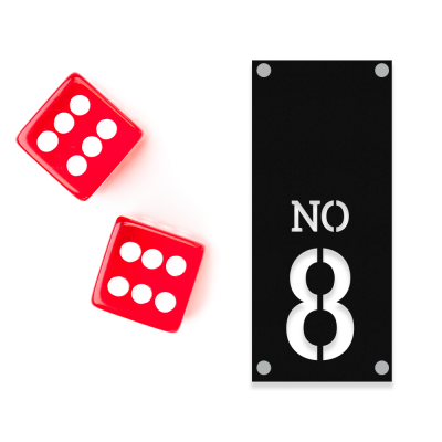 Apartmanlara Özel Apartman Nosu ve Numarası Metal Tabela Metal Saç Tabela  40x20 cm 