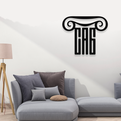 Çağ Antik Mimarlık Tabela Metal Saç Tabela  50x40 cm 