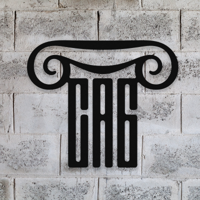 Çağ Antik Mimarlık Tabela Metal Saç Tabela  50x40 cm 