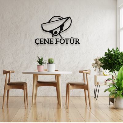 Firmaya Özel Çene Fötür A.Ş. Dekarosyon Metal Saç Tabela  60x40 cm