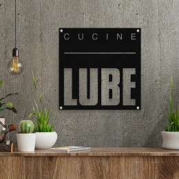 Firmaya Özel Cucine Lube Metal Tabela Metal Saç Tabela  50x30 cm 