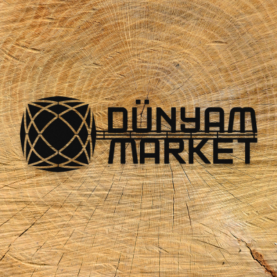 Firmaya Özel Dünyam Market Metal Tabela 70x25 cm 